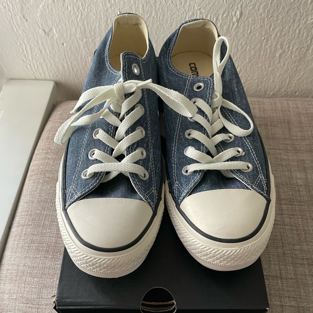 Converse OX Chuck Taylor Low Top Washed Denim Blue